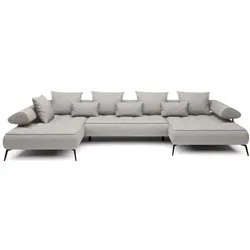 Wohnlandschaft Seledo Stoff Beige Sand