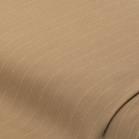 Nadelstreifenstoff, braun/gold