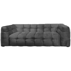 SOFA RIO Hellgrau Velvet