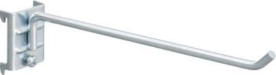 Werkzeughalter WFI, für Lochplatten mit Lochgröße 9 x 9 mm & Lochabstand 38 mm, L 200 mm, Stahl, 5 Stück