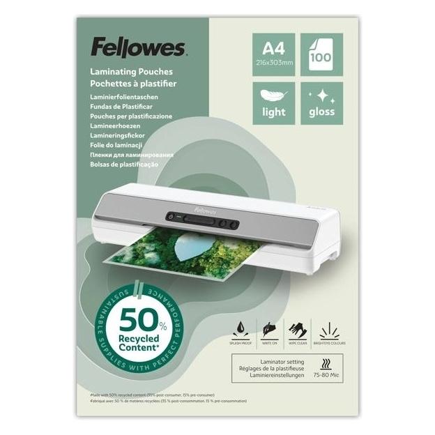 Fellowes Laminierhülle A3 2x80µm 100ST Rec. (A3, 100 Stk., 80 µm) (100142988)