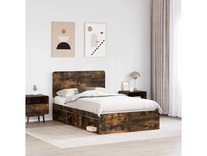 KTHLBRH Bettgestell Kiefer massiv 120 x 190 cm Modernes Design, klare Linien, geeignet für jedes Zimmer