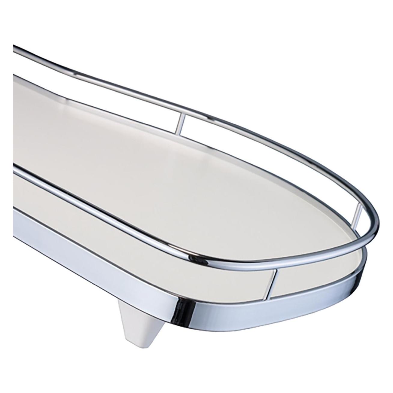 Hettich Eckschrankschwenkauszug LeMans II 500mm Reling Classic verchromt links (2 Stk.) (228812)