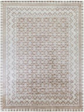 Exquisite Rugs Antique Weave Bamboo hand-knotted Bamboo Silk Beige Area Rug