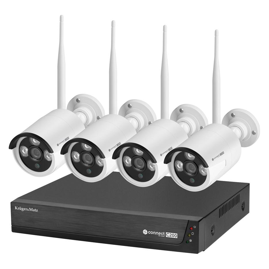 Krüger&Matz Kruger&Matz Zestaw do monitoringu WiFi Kruger&Matz Connect C200 Tuya WiFi 6 (Montage-Kit) (KM2240-1)