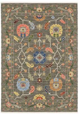Style Haven Lawson Traditional Bordered Wool Fringe Edge Area Rug