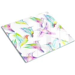 GLASPLATTE 60x52 cm Kolibris