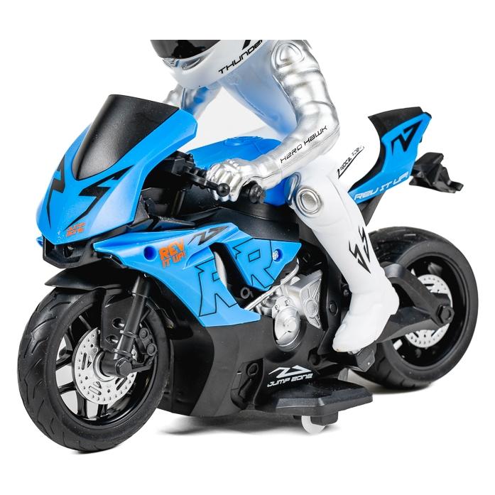 Toymax Motorcycle T-R R/C 1:10 2,4GHz w/light, blue (471280)