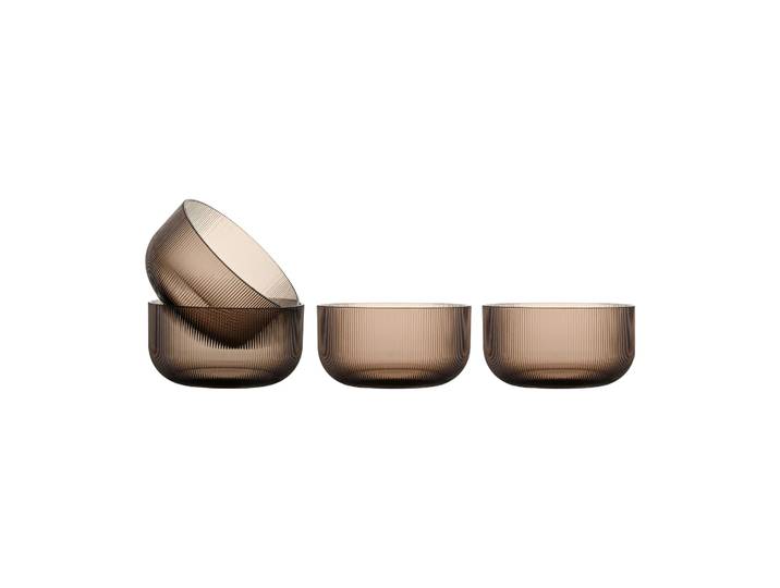 Sagaform Bol Billi 70 cl lot de 4 Marron