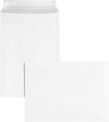 Versandtaschen Eurokuvert, DIN C5, ohne Fenster, haftklebend, 10 Stück, Papier, weiß