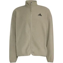 adidas City Tech 3-Streifen High Pile Fleecejacke Herren KV2132 - silver pebble M