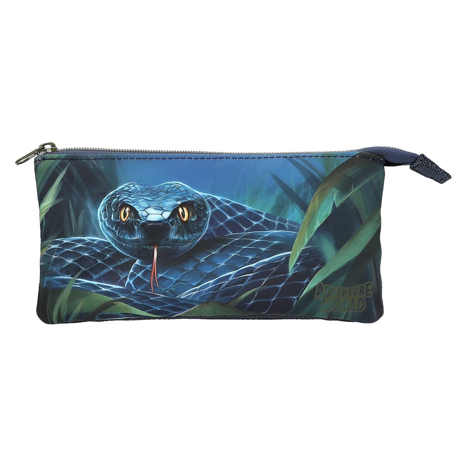 Dino World - Adventure World Pencil Tube - Snake - Deep Blue-Green (0413979)