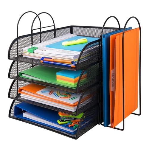 Relaxdays Brievenbak van metaal, zwart, B: 33,5 cm, D: 33,0 cm, H: 40,5 cm
