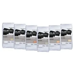 CLAYTEC Lehm-Farbputz grob mit Stroh grün - 25 kg Sack