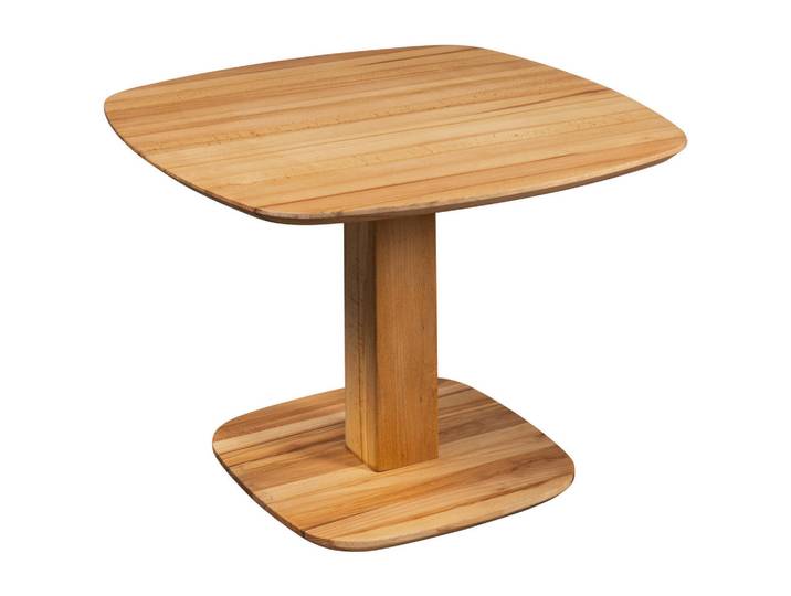 Linea Natura Couchtisch, Buche, Holz, Buche, Hartholz, Säule, 70x48-67x70 cm, höhenverstellbar, Wohnzimmer, Wohnzimmertische, Couchtische, Couchtische höhenverstellbar