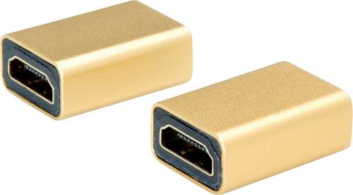 Roline 12.03.3153 Adapter [1x HDMI-Buchse - 1x HDMI-Buchse] Gold