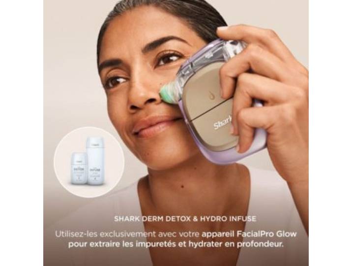 Shark - Coffret Soin Du Visage De Soins Facialpro Glow : Exfoliant