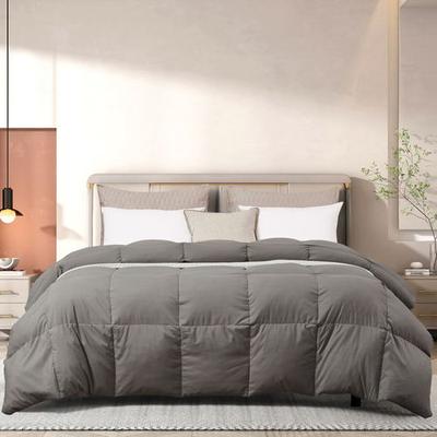 Blue Ridge Home Fashions, Inc. Beautyrest Feather Down Comforter, Twin, Gray