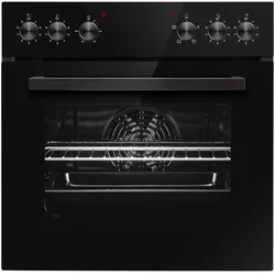 PKM Einbauherdset EHSM3B, EEK A, 3 Backofen Funktionen, Blende in schwarzem Glas