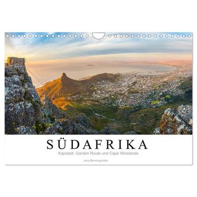 Südafrika: Kapstadt, Garden Route und Cape Winelands (Wandkalender 2027 DIN A4 quer), CALVENDO Monatskalender