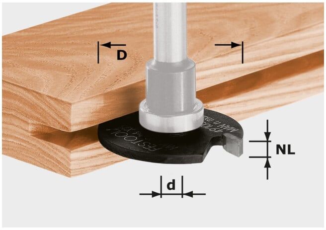 Disque à rainurer à plaquettes Festool HW D40x5 (491060)
