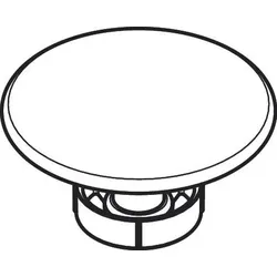 Hansgrohe Keramik Stopfen 80mm rund weiß , 94781450 94781450