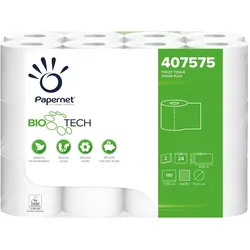Papernet Selbstauflösendes Toilettenpapier Bio Tech 2-lagig 24 Rollen