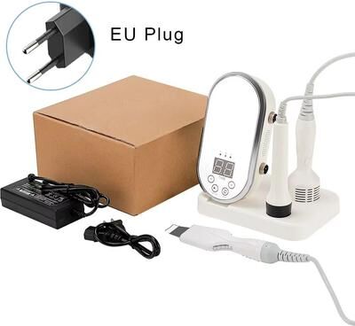 Inspired Finds RF EMS Skin Tightening Device Ultrasonic Facial Massager For Wrinkles, Cleansing & Lifting Care eu Plug