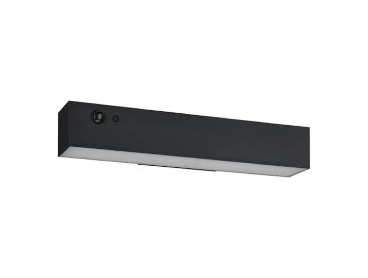 Eglo Applique mural extérieur LED Voscari\, lampe de façade solaire avec détecteur de mouvement\, éclairage pour terrasse et jardin en plastique anthracite\, spot blanc neutre\, IP54