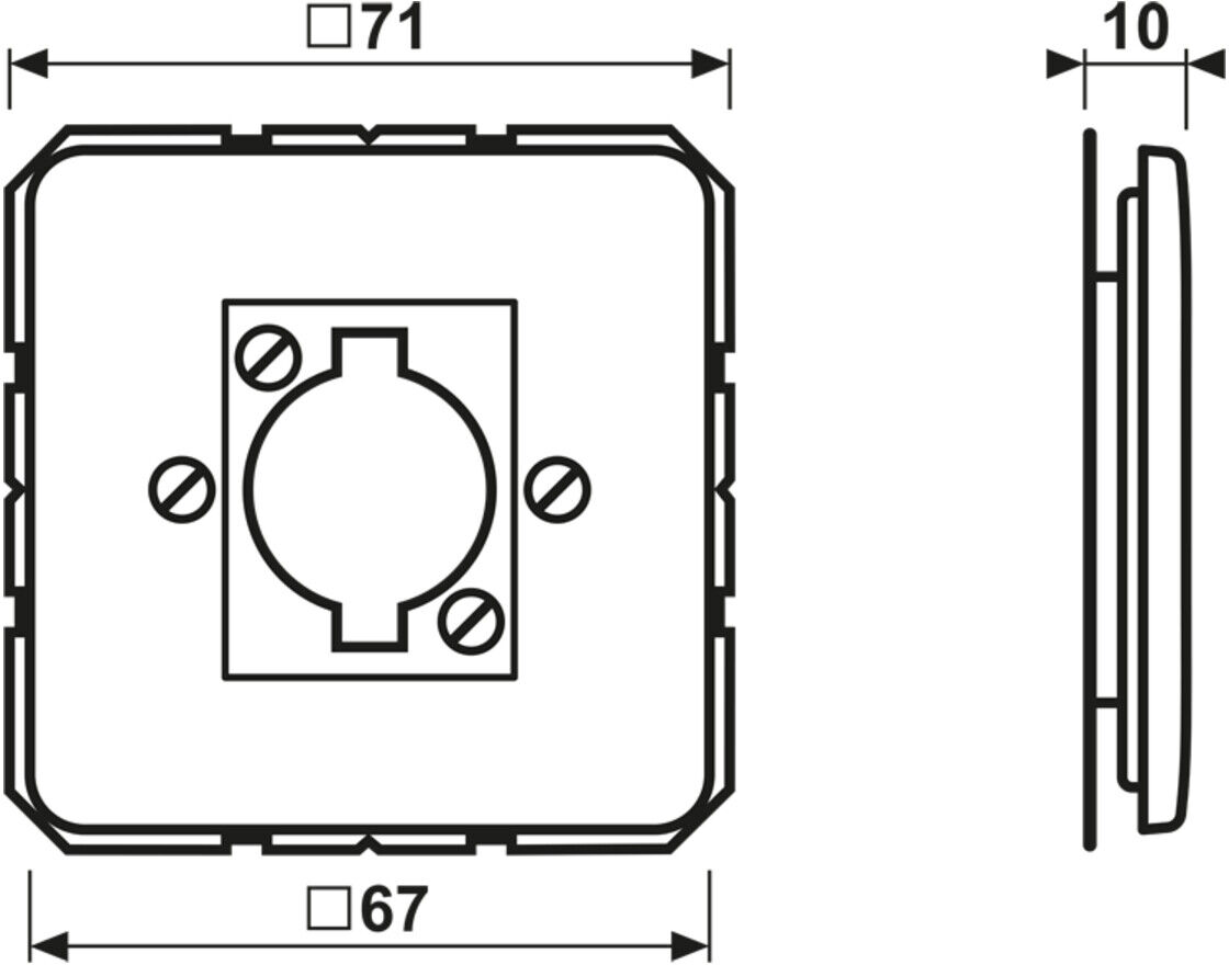 Jung Abdeckung aws XLR Steckdose CD 568 WW (CD568WW)