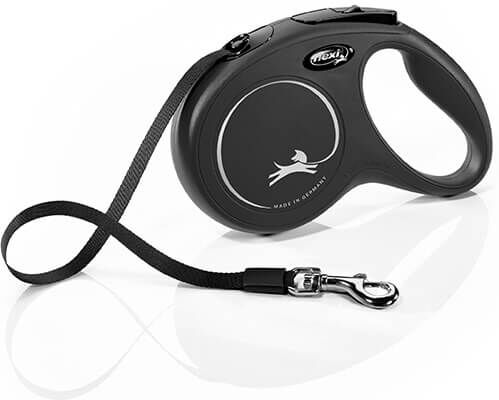 Flexi New Classic 5m Black Medium Tape Extendable Dog Lead