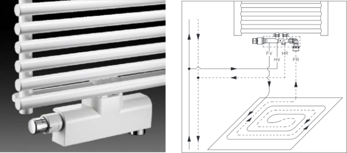 Oventrop Design Abdeckung Multiblock T-RTL 1184077 verchromt