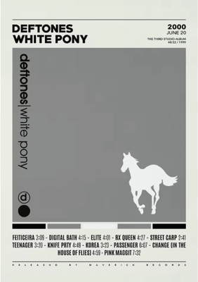 Inspire Picks Deftones Album Cover Canvas Poster Alternative Rock Wall Art Decor 7 50x70cm Unframed