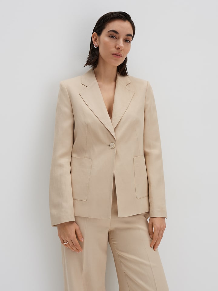 Someday Blazer in Beige - 36