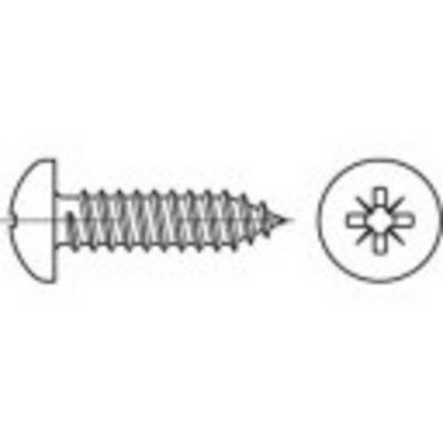 TOOLCRAFT TO-5432250 Linsenblechschrauben Kreuzschlitz Phillips Stahl galvanisch verzinkt 2000St.