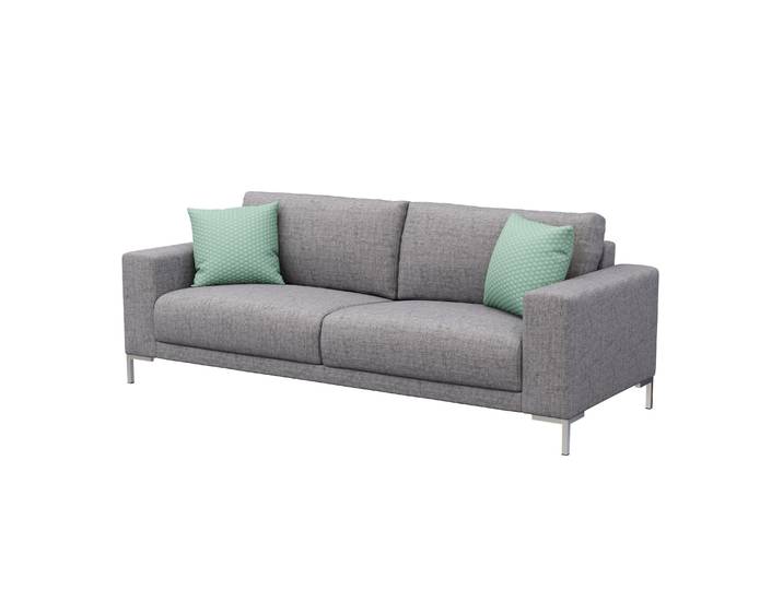 Sofa NOREEN 2-Sitzer grau