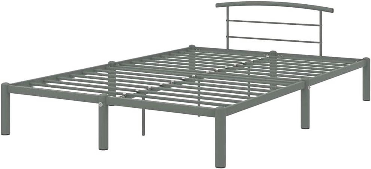 Metalen Bedframe Grijs 160x200 cm
