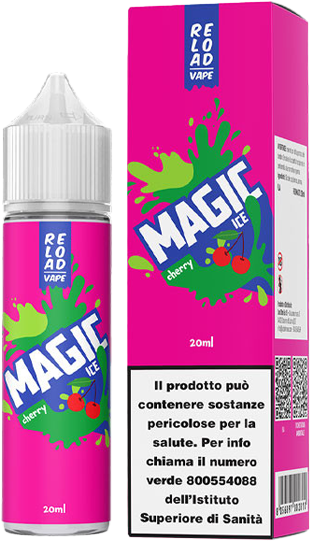 Reload Vape Cherry Magic Ice Liquido Shot 20ml Ciliegia Ghiaccio
