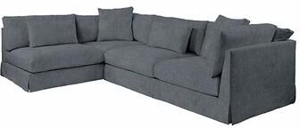 Roswell Right Arm Sectional - Bennett Slate Crypton Home - Ballard Designs