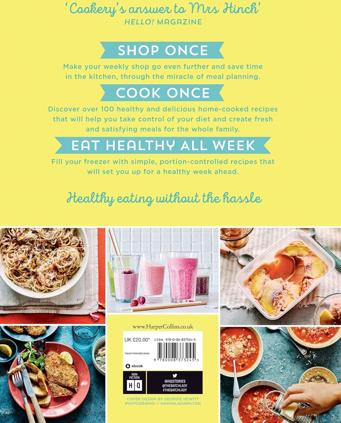 HQ The Batch Lady: Healthy Family Favourites by Suzanne Mulholland - Hardback Cookbook - Over 100 Freezer-Friendly Recipes for Busy Families