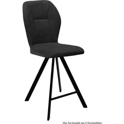 THEKENSTUHL drehbar (6er-Set) Diantha 51x109x60 Schwarz/Anthrazit