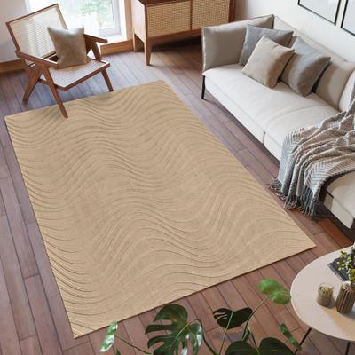 Gertmenian Vida Lomira Soft Polyester High-Low Carved Non-Slip Shag Indoor Area Rug