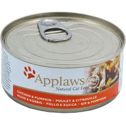 Applaws 156g Katzennassfutter Sparpaket 48 x 156 Gramm Huhn & Kürbis