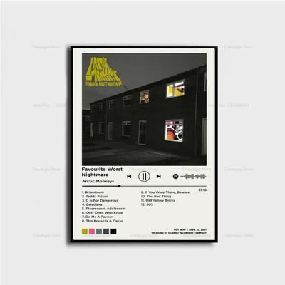 Uplift Picks Arctic Monkeys Album Cover Poster Canvas Music Wall Art Print 09 40x60 Cm no Frame