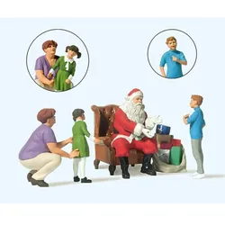 Preiser II 44931 - Weihnachtsmann in Sessel.Mutt