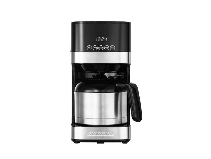 GASTROBACK Filterkaffeemaschine Essential S , schwarz (schwarz, silberfarben), Kaffeemaschinen, Filterkaffeemaschine