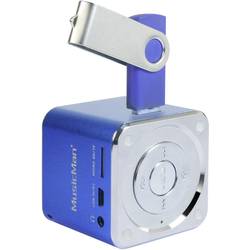 Mini Lautsprecher Technaxx MusicMan Mini AUX, SD, USB Blau 3530