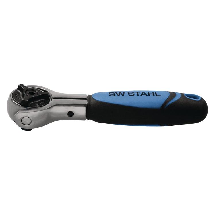 SW-Stahl 05715L Umschaltknarre 1/4 Zoll I 270 Grad Schwenkkopf I Mini Ratsche I feinverzahnt mit 72 (1/4") (KAL-10111574)
