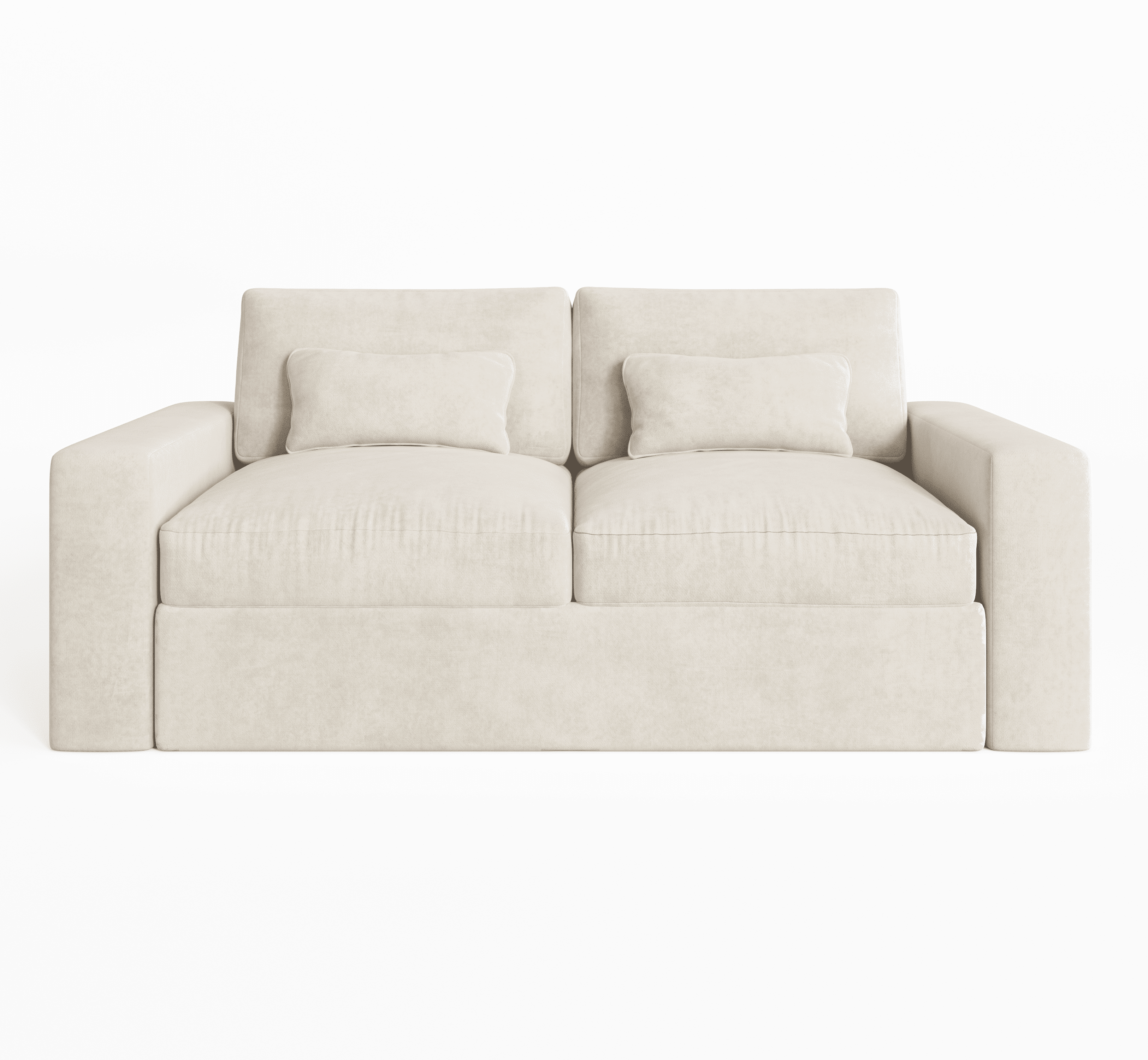 Tribeca Cream Velvet 2 Seater Sofa