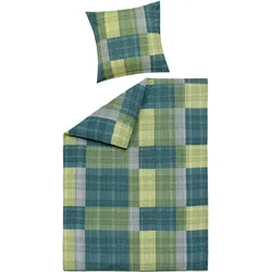 Bettwäsche JOSIE Polycotton (BL 135x200 cm) - grün - BL 135x200 cm